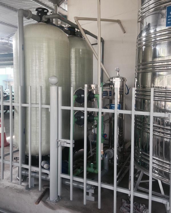 hệ thống lọc nước sinh hoạt công nghiệp lắp đặt tại nhà máy Nhật Bản tại KCN Nội Bài